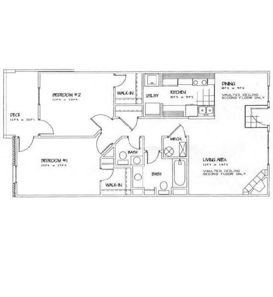 Floorplan-2Bd/1.5Bath-Chamberlain