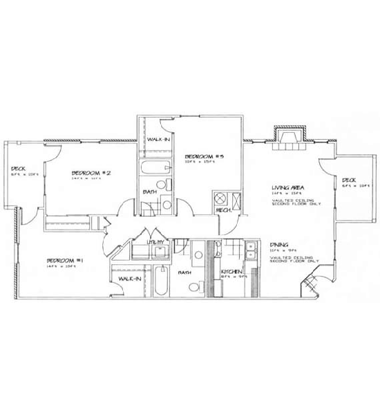 Floorplan-3Bd/2Bath-Carson